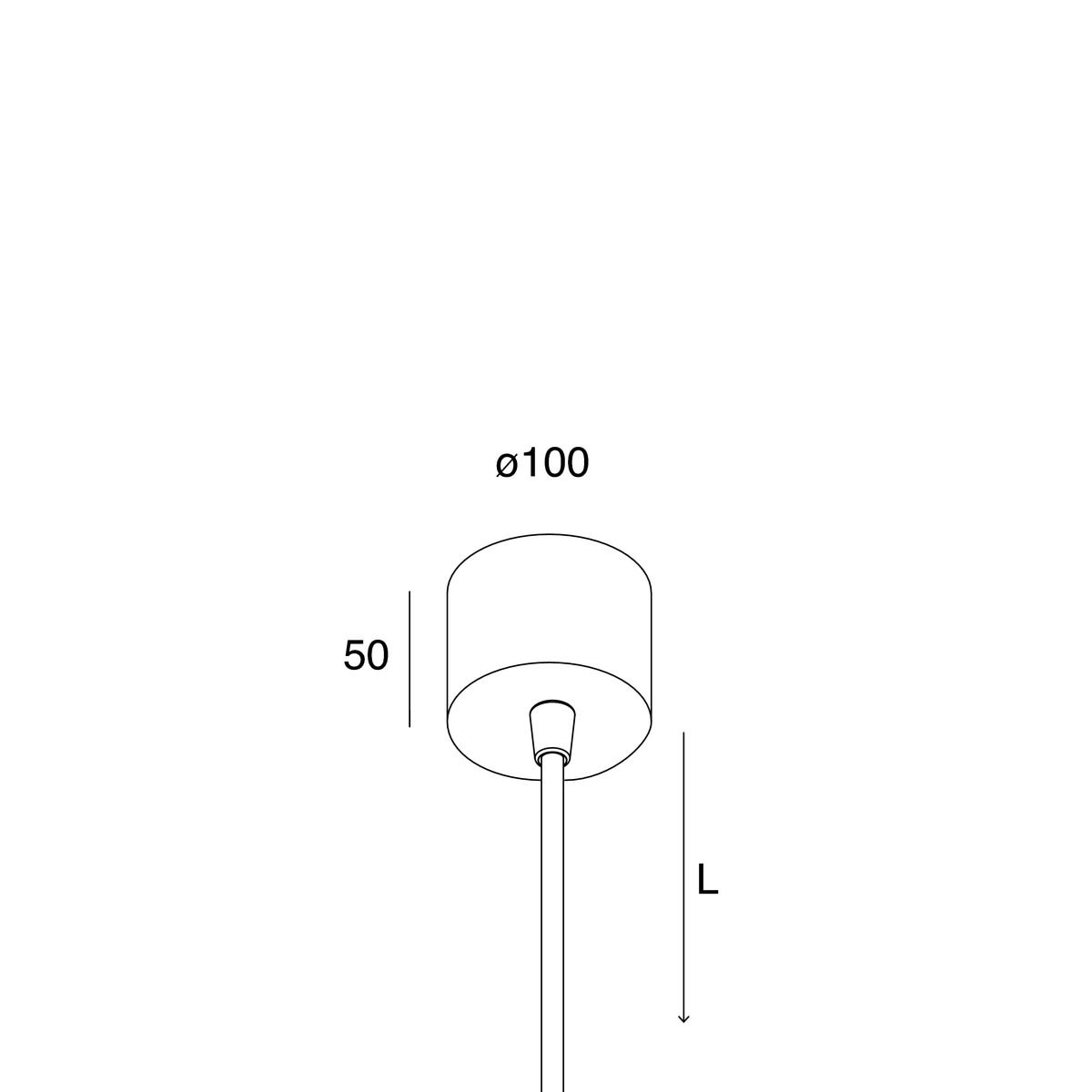 Novalux - ROTO : KIT ALIMENTATION SUSPENSION 3POLES L3000 BLANC