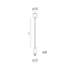 Novalux - ROTO : KIT 4 SUPENSIONS D=1200 L3000