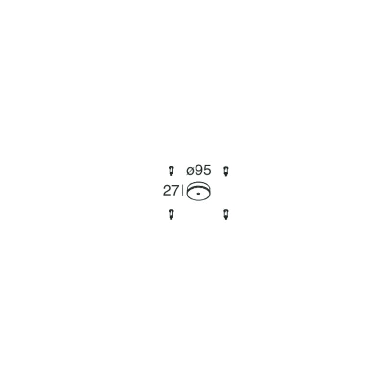Novalux - HALOS : PATERE POUR INSTALLATION SIMPLE, SANS ALIMENTATION, OR