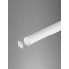 Novalux - PROFIL D'ANGLE : 2M + DIFF. OPALE + 2 EMBOUTS + 4 CLIPS BLANC