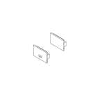 Novalux - PROFILED MACRO : EMBOUTS (2 PIECES), ALU