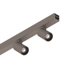 Novalux - P-30 : PROFIL LINEAIRE PLAFOND/SUSPENSION PCB, 2 SPOTS MIR, 2X6W 3000K 40° CAPPU