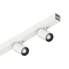 Novalux - P-30 : PROFIL LINEAIRE PLAFOND/SUSPENSION PCB, 2 SPOTS MIR, 2X6W 4000K 20° BLANC