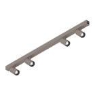 Novalux - P-30 : PROFIL LINEAIRE PLAFOND/SUSPENSION PCB, 4 SPOTS MIR, 4X6W 2700K 20° CAPPU