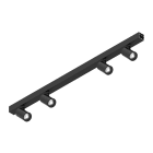 Novalux - P-30 : PROFIL LINEAIRE PLAFOND/SUSPENSION PCB, 4 SPOTS MIR, 4X6W 4000K 20° NOIR