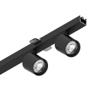 Novalux - P-30 : MODULE 2 SPOTS LED GALA, PROFIL ENCASTRE, 2X9W 2700K 34° NOIR