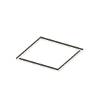 Novalux - P-30 READY : CARRE 32W 2700K INSTALLATION AU PLAFOND L=830 CAFÉ