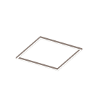 Novalux - P-30 READY : CARRE 32W 2700K INSTALLATION AU PLAFOND L=830 CAPPUCCINO