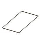 Novalux - P-30 READY : RECTANGULAIRE 48W 2700K INSTALLATION AU PLAFOND L=1630 CAFÉ