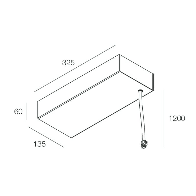 Novalux - P-30: CANOPY X SUSP L3000 150W 24V DA BLANC