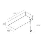 Novalux - P-30: CANOPY X SUSP L3000 150W 24V DA BLANC