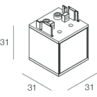 Novalux - P-30: EMBOUT X VERTICAL WALL INST. CAP