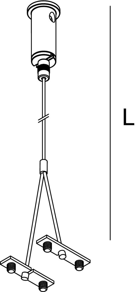 Novalux - LUCKY MAXI : KIT DE SUSPENSION L=3000 (1 PC)