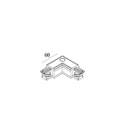 Novalux - ALL-TRACK : CONNECTEUR EN L INTÉRIEUR BLANC
