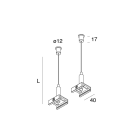 Novalux - KIT SUSPENSION RÉGLABLE 2 PCS NOIR