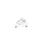 Novalux - ALL-TRACK : CACHE POUR ALIMENTATION DE DEPART, BLANC