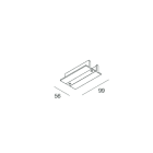 Novalux - ALL-TRACK : CACHE POUR ALIMENTATION CENTRALE, BLANC