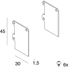 Novalux - CARTOON, P-25 : EMBOUTS (2 PCS)