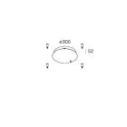 Novalux - HALOS-B : PATERE POUR CABLES PARALLELES, CAFÉ, ALIMENTATION INTEGREE, VARIABLE,