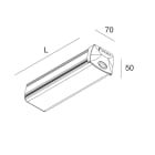 Novalux - LI-NEAR : MODULE TERMINALE L=210MM+EMBOUTS+SC