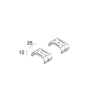Novalux - LI-NEAR : KIT FIXATION PLAFOND (2 PCS)