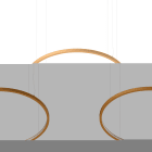 Novalux - HALOS MINI HORIZONTAL : ECLAIRAGE INTERNE DIAMETRE 962 62W 3000K OR