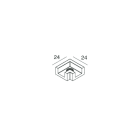 Novalux - T-48 MINI : CONNECTEUR D'ANGLE NOIR