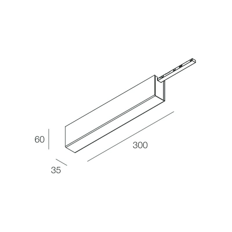 Novalux - T-48 MINI: CANOPY 1 END-FEED 96W NOIR