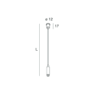 Novalux - HERO : CÂBLE DE SUSPENSION POUR DEBUT ET FIN DE LIGNE (1 PIECE)