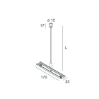 Novalux - HERO : CÂBLE DE SUSPENSION POUR LA JONCTION DE PROFILS (1 PIECE)
