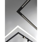 Novalux - HERO C : PROFIL LED LINEAIRE ENCASTRE AVEC CADRE, DALI 24W 2700K 1120 NOIR