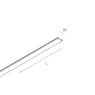 Novalux - FORTY8 TRACK: COVER PROFILE 2M BLANC