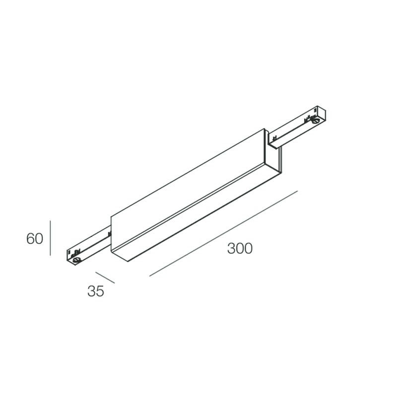Novalux - FORTY8: CEILING CANOPY 2 E-F 96W-48V BLA