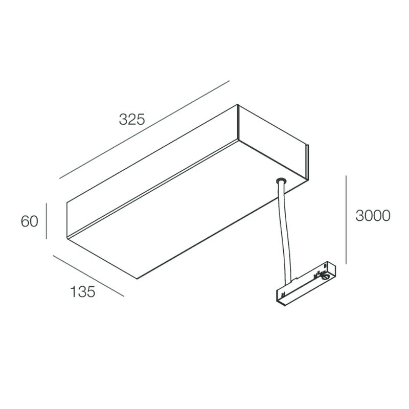 Novalux - FORTY8: SUSP. CANOPY DALI 150W-48V 3M BLANC