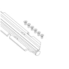 Novalux - THE PANEL : KIT CHARNIÈRE 300 BLANC SANS SUSPENSIONS