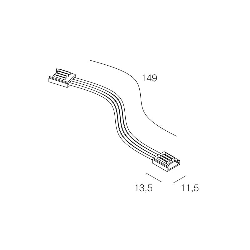 Novalux - STRIP LED: 2 CONNET. +CABLE RGB 10PC