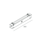Novalux - V-90: STAFFA PARETE 90° L.350MM