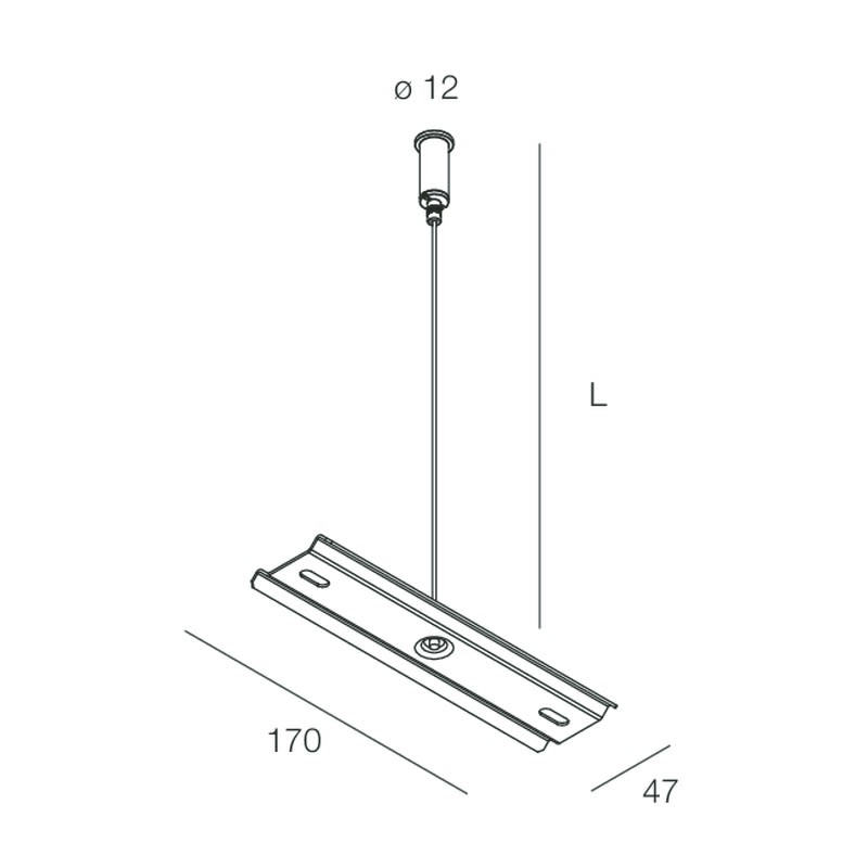 Novalux - HERO: SOSP.L3000 1PZ UNIONE W.G.ALTO