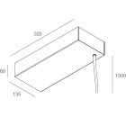 Novalux - DOMYNOS PS: PATERE SOSP DALI 150W-48V NOIR