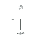 Novalux - T-48 : SUSPENSION POUR RAIL A ENCASTRER (1 PIECE)