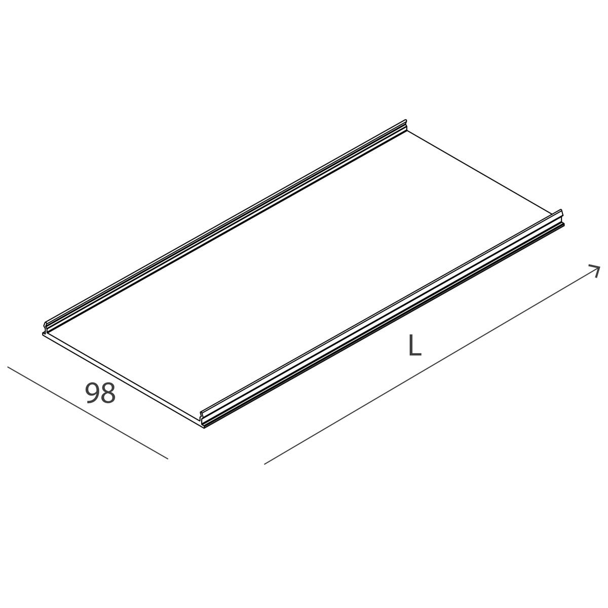 Novalux - GHOST EVO : DIFFUSEUR OPALE L=1400