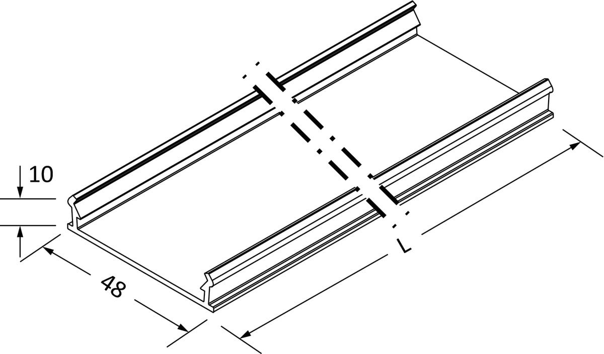 Novalux - LUCKY EVO B/C : DIFFUSEUR UGR<19 L=6050