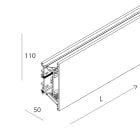 Novalux - T : PROFIL LED 2X12W DALI 4000K BLANC L=560