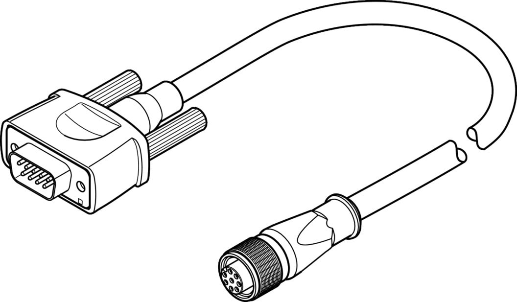 Festo - NEBM-M12G8-E-25-S1G9 câble codeur