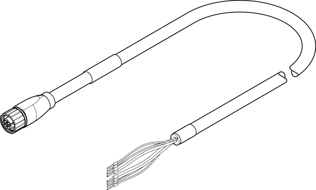 Festo - NEBM-M16G8-E-10-Q7-LE8-1 câble moteur
