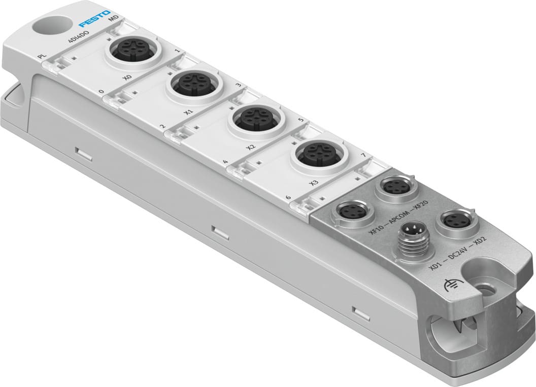 Festo - CPX-AP-I-4DI4DO-M12-5P Module d'entrée/sortie numérique