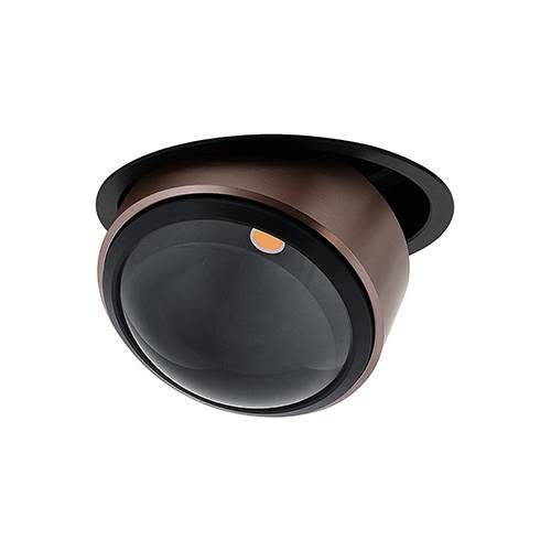 Indigo Lighting - RETI 1 RX 18W 3000K 1620Lm 80° Noir mat - Bronze satiné