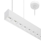 Indigo Lighting - LINEAR 1 P 38W 6625Lm 75° Blanc mat - Argent