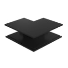 Indigo Lighting - CONNEXION L 90° MUR EXT AVEC TR24805 Noir mat