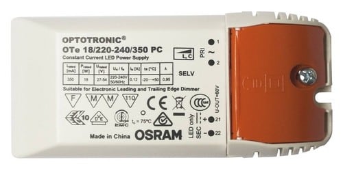 Indigo Lighting - DRIVER 9-18W 350mA CC DIM